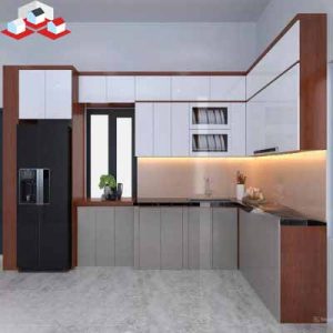 Tủ Bếp MDF phủ Acrylic Mã TB-101