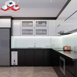 Tủ Bếp MDF phủ Acrylic Mã TB-104