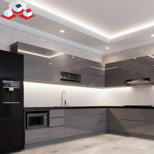 Tủ Bếp MDF phủ Acrylic Mã TB-106