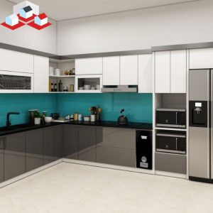 Tủ bếp Acrylic Đẹp Mã TB-12