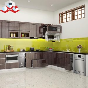 Tủ bếp Acrylic Đẹp Mã TB-22