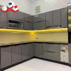 Tủ bếp Acrylic Đẹp Mã TB-23