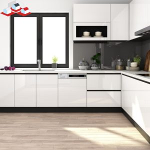 Tủ bếp Acrylic Đẹp Mã TB-151