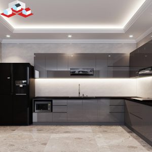 Tủ bếp Acrylic Đẹp Mã TB-155