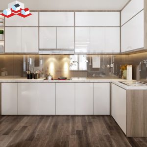 Tủ bếp Acrylic Đẹp Mã TB-161