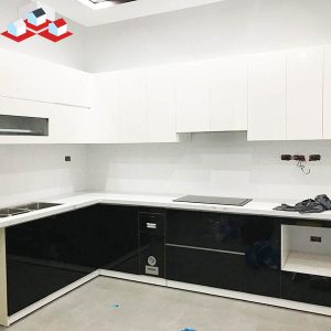 Tủ bếp Acrylic Đẹp Mã TB-166