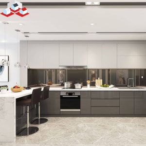Tủ bếp Acrylic Đẹp Mã TB-170