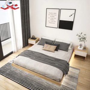 Giường Ngủ MDF Mộc Ba Thanh Mã GN-80